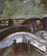 Edvard Munch Night oil on canvas